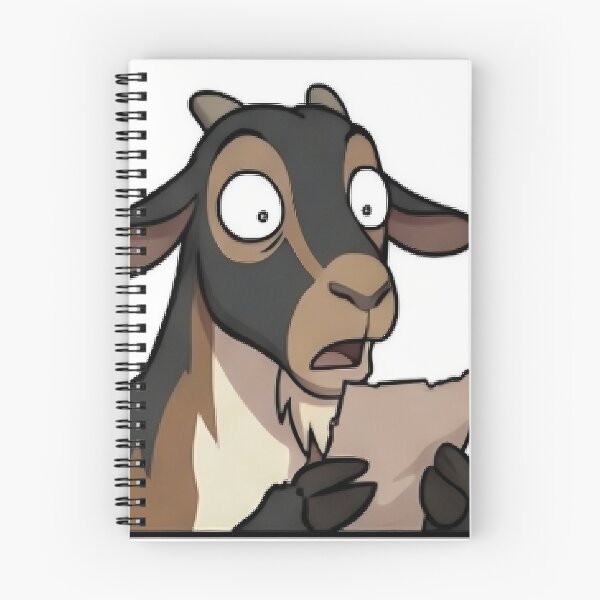 Item preview, Shocked Goat Reading Mail Cartoon Sticker - Rex Bad News Meme designed and sold by BarnyardHyjinx.