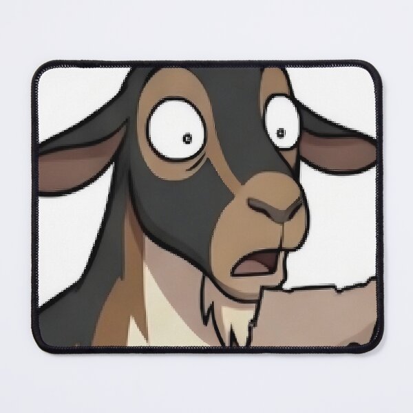 Item preview, Shocked Goat Reading Mail Cartoon Sticker - Rex Bad News Meme designed and sold by BarnyardHyjinx.