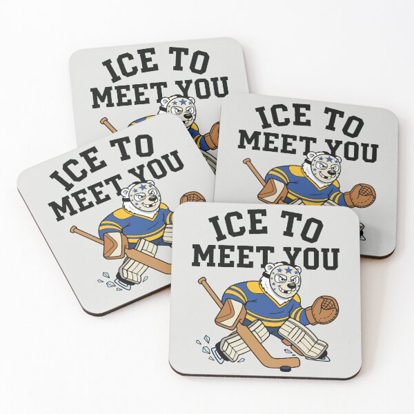 Item preview, Ice To Meet You - Funny Hockey Polar Bear Mascot designed and sold by DigitalGlade.