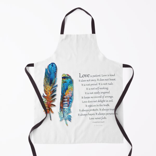 Item preview, Love Never Fails 1 Corinthians 13 Christian Bible Verse designed and sold by Sharon Cummings Art.