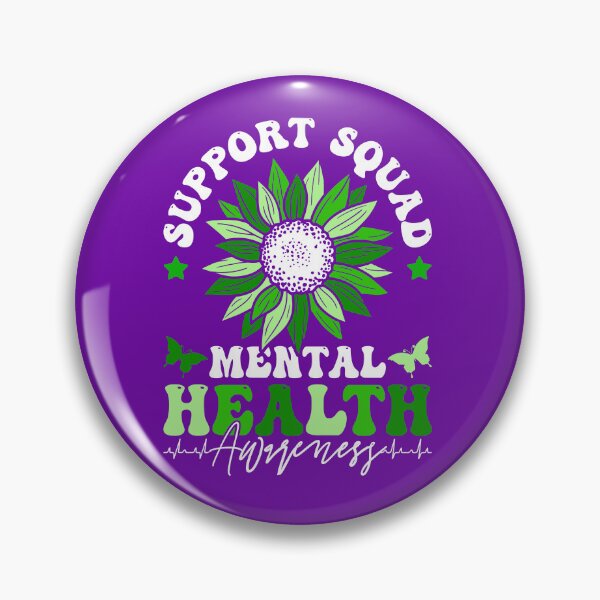 Item preview, Support Squad Mental Health Awareness Sunflower Green Design designed and sold by ZentifyPrints.