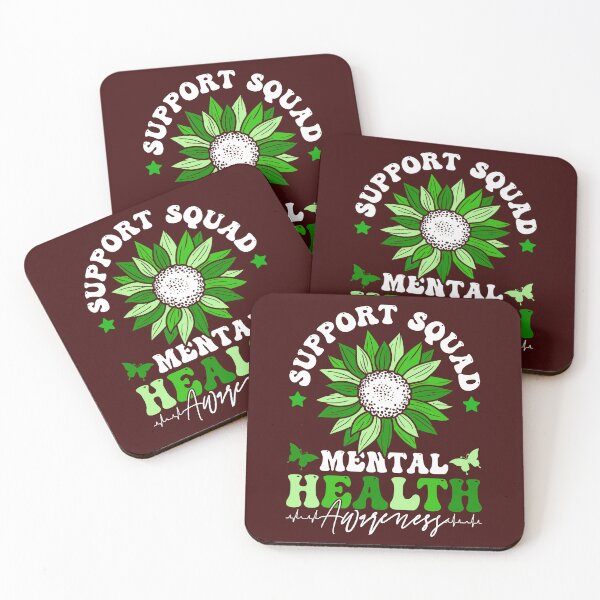 Item preview, Support Squad Mental Health Awareness Sunflower Green Design designed and sold by ZentifyPrints.