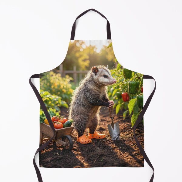 Item preview, Possum Gardener Admires Her Prize Peppers designed and sold by Tridentulus.