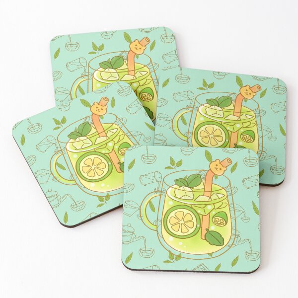 Item preview, Summer Lime Lemon Drink with Mint / Green tea aesthetic designed and sold by pkmArtwork.
