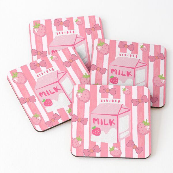 Item preview, Strawberry Milk Aesthetic Pink Pattern | Coquette Bows & Cute Kawaii Art designed and sold by pkmArtwork.