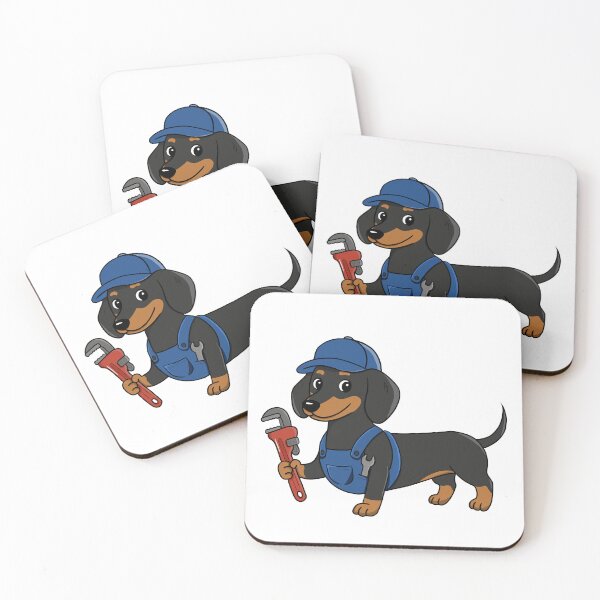 Item preview, Dachshund Plumber - Pipe Dog designed and sold by RabanDesigns.