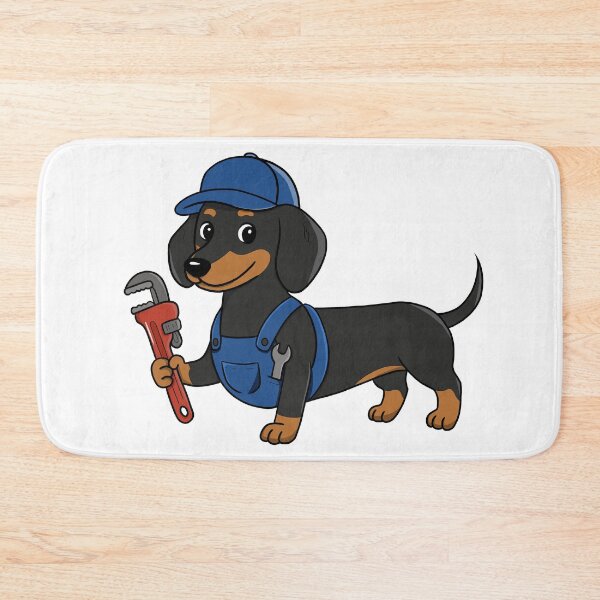 Item preview, Dachshund Plumber - Pipe Dog designed and sold by RabanDesigns.
