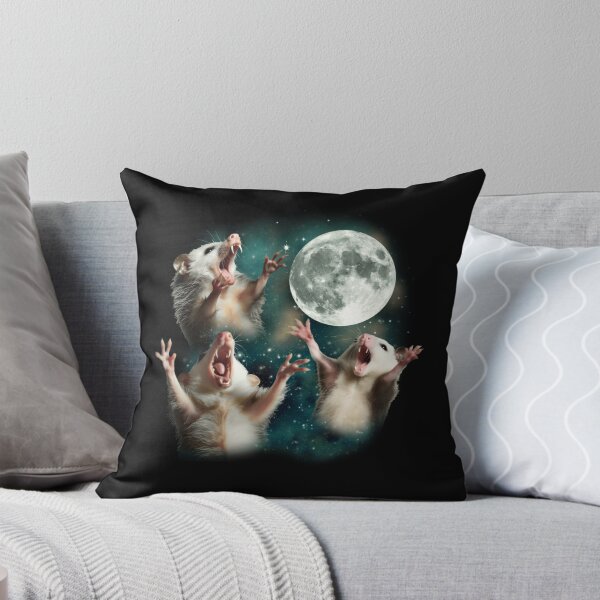 Artikelvorschau, Drei Opossums Mond Lustiges schreiendes Opossum Meme entworfen und verkauft von Ali-printshop.
