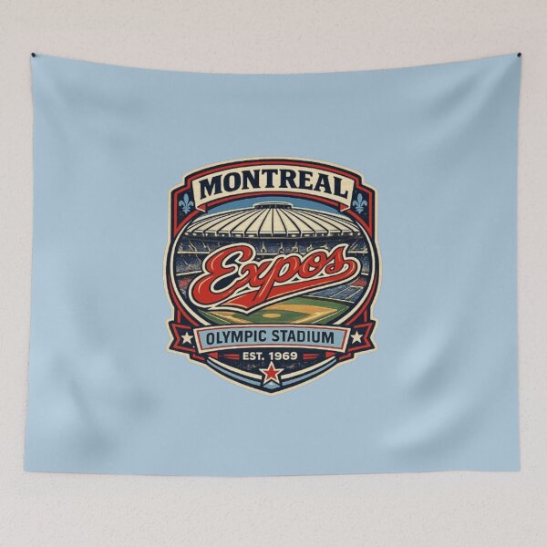 Item preview, Montreal Expos Olympic Stadium Vintage 70s Baseball Badge designed and sold by GhostDawgs.