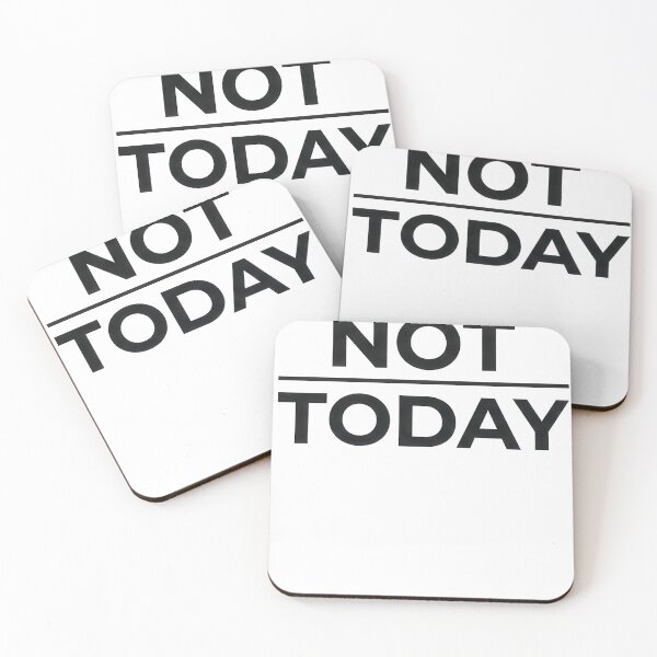 Item preview, Not Today Funny Quote – Social Battery Dead Introvert Design designed and sold by JA World - Art & Design.