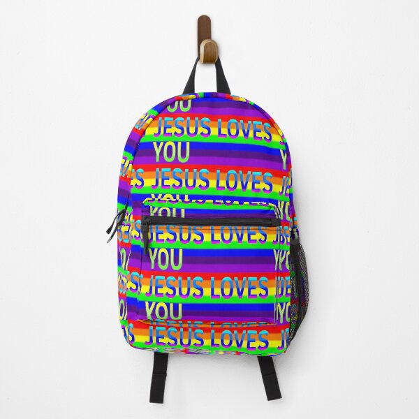 Item preview, Jesus Loves You Rainbow banner designed and sold by BloodSweatNTers.