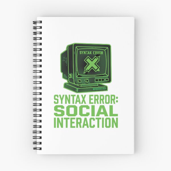 Item preview, Syntax Error Social Interaction Funny Introvert Coder Gift designed and sold by Ixnor.