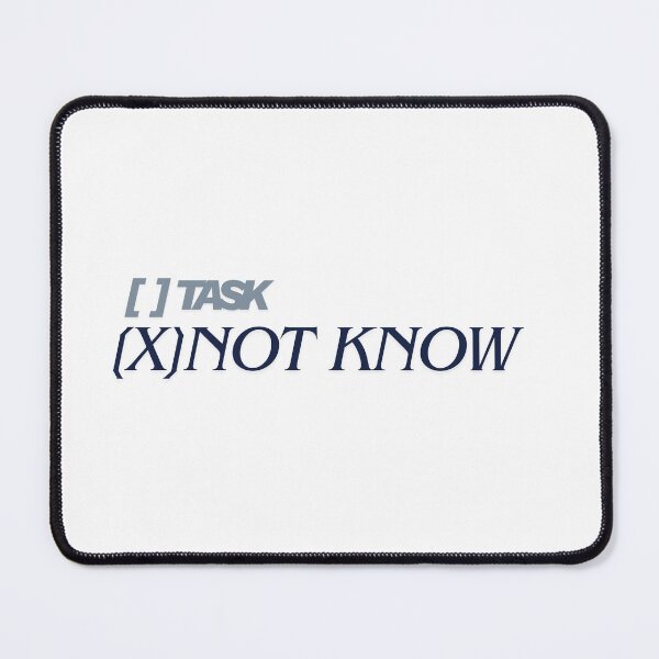 Item preview, Task, not know meme, procrastination, students, humor designed and sold by MoodPrintsShop.