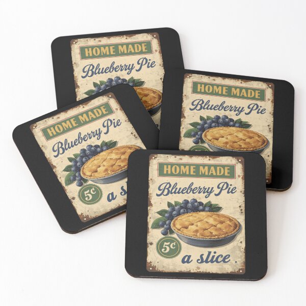 Item preview, Vintage Blueberry Pie Poster designed and sold by GoodOldVintage.