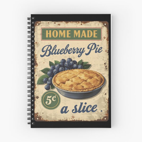 Item preview, Vintage Blueberry Pie Poster designed and sold by GoodOldVintage.