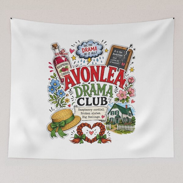 Item preview, Avonlea Drama Club Raspberry Cordial Broken Slates Anne Of Green Gables designed and sold by Fenay Designs.