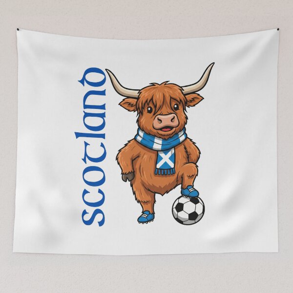 Item preview, Scotland Soccer Highland Cow Football Fan - Game Supporter Scottish Team designed and sold by BeaverFriends.