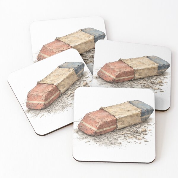 Item preview, Vintage Eraser on White Background designed and sold by jgvisualarts.