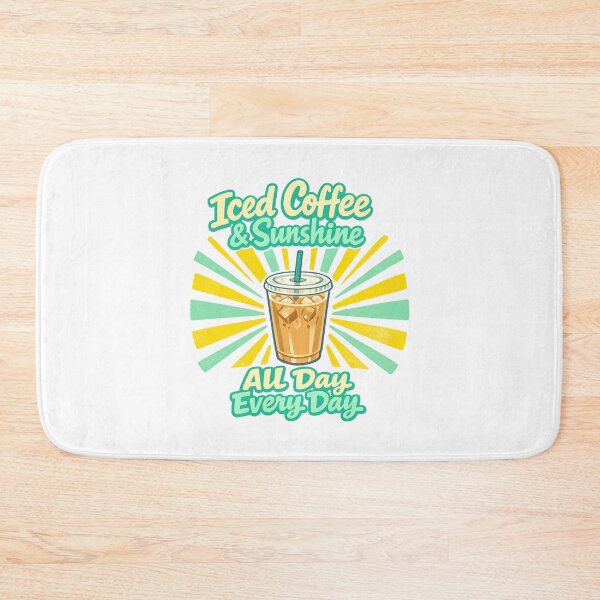 Item preview, Iced Coffee & Sunshine All Day Every Day designed and sold by LuveraxArt.