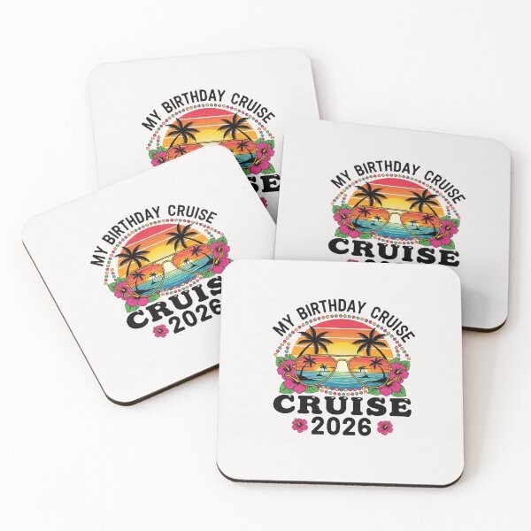 Item preview, My Birthday Cruise 2026 - Tropical Sunset Vacation Sunglasses Fun designed and sold by LearnCreations.