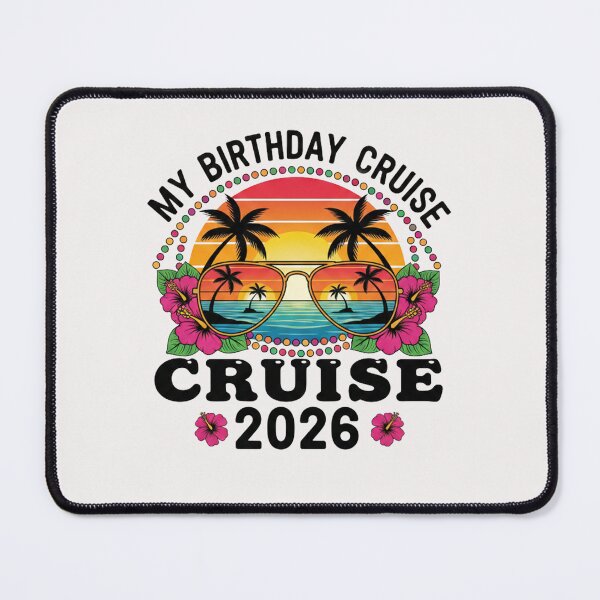 Item preview, My Birthday Cruise 2026 - Tropical Sunset Vacation Sunglasses Fun designed and sold by LearnCreations.