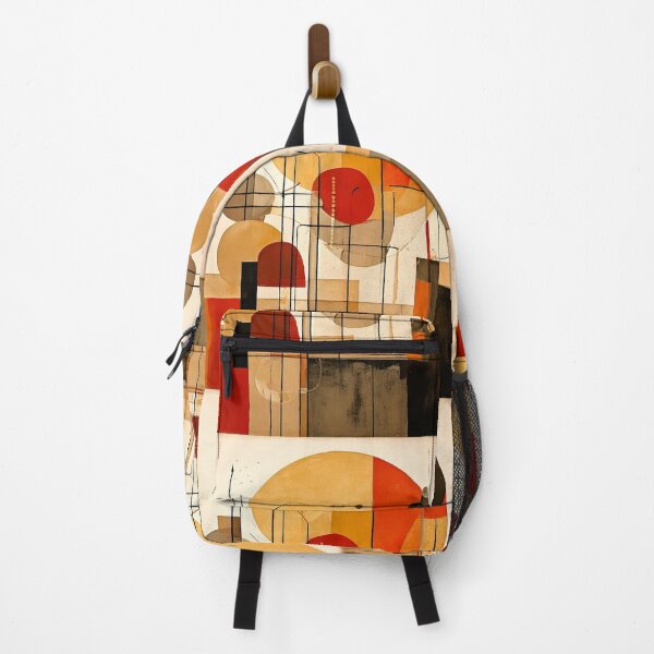 Item preview, MCM - Mid Century Modern Art Painting - Abstract Earth Tones - Retro Geometric Shapes designed and sold by CattlettArt.