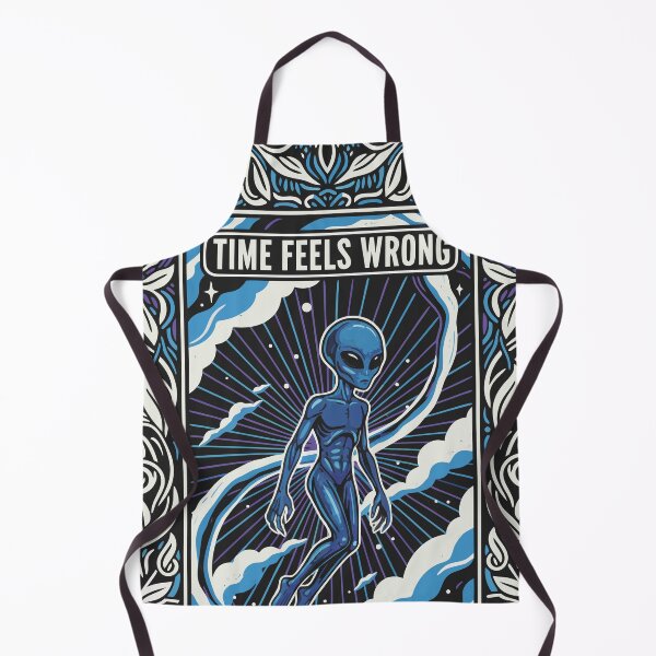 Item preview, "Time Feels Wrong" Floating Alien Existential Dread Sci-Fi Art designed and sold by Cipher & Soul.