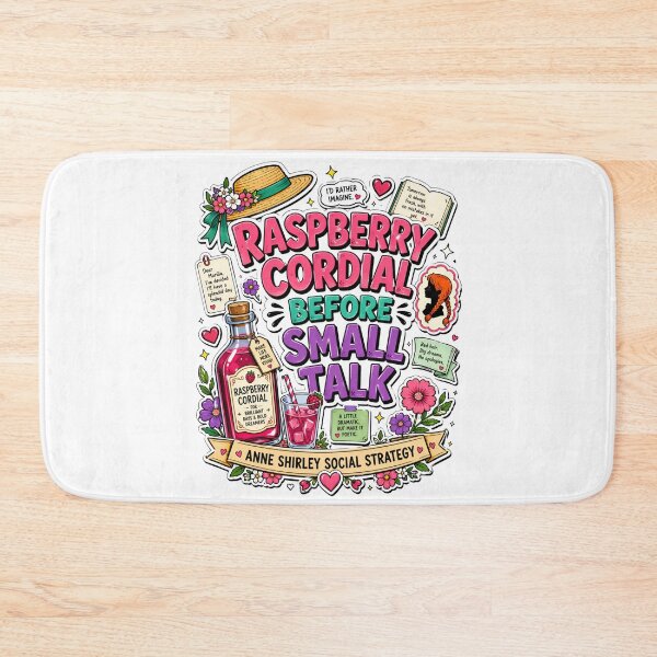 Item preview, Raspberry Cordial Before Small Talk Anne Shirley Social Strategy Quotes designed and sold by Fenay Designs.