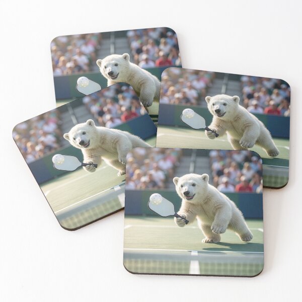 Item preview, Polar Bear Cub Is Junior Pickleball Champion designed and sold by Tridentulus.