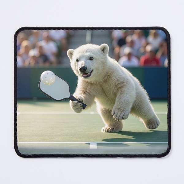 Item preview, Polar Bear Cub Is Junior Pickleball Champion designed and sold by Tridentulus.