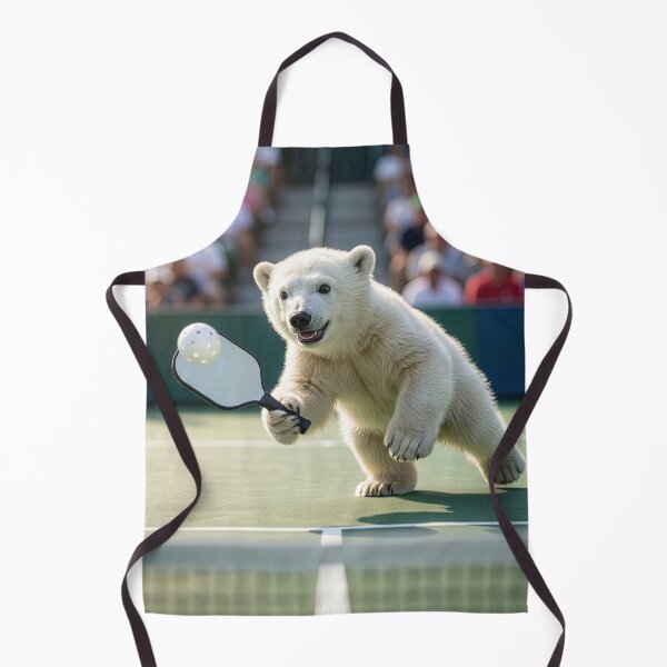Item preview, Polar Bear Cub Is Junior Pickleball Champion designed and sold by Tridentulus.