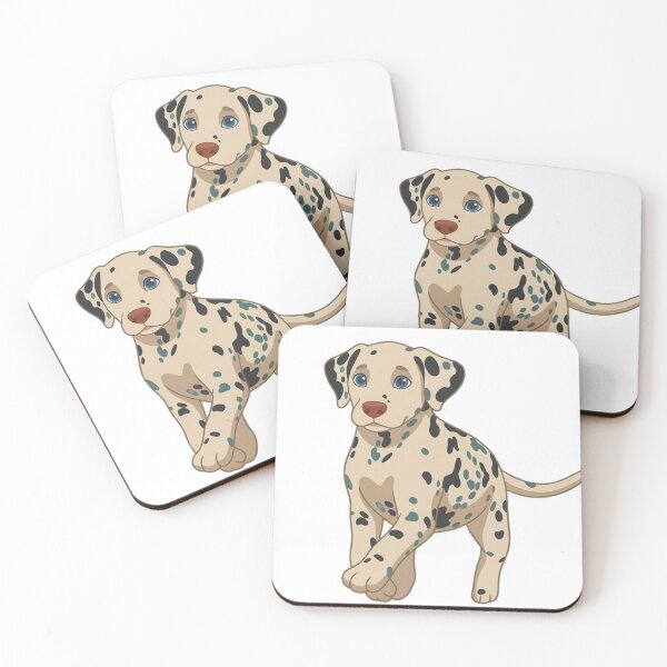 Item preview, Sweet Prancing Dalmatian Puppy in Lilac Flower Garden designed and sold by BLUESKY11a.
