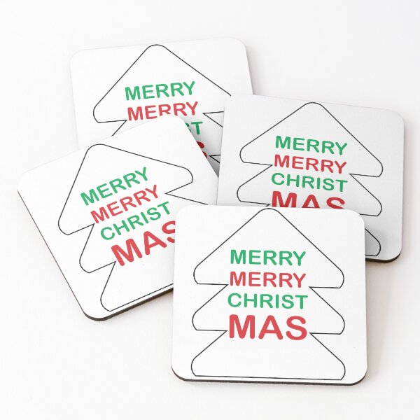 Item preview, Merry Christmas Cookie Cutter Tree Merry 2x Sticker  designed and sold by Rolographics1.