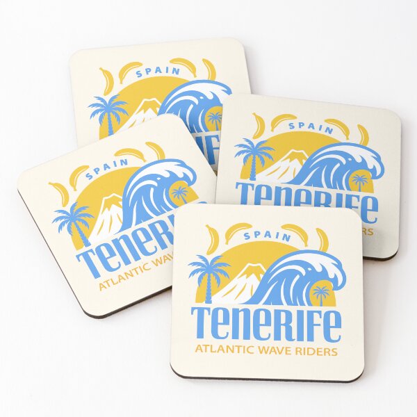 Item preview, Tenerife Spain Atlantic Wave Riders Vintage Surf designed and sold by LinaValearte.
