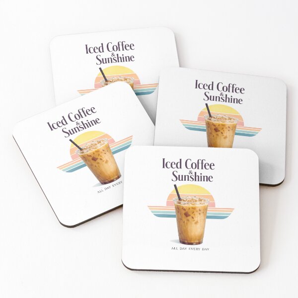 Item preview, Iced Coffee & Sunshine All Day Every Day designed and sold by LuveraxArt.