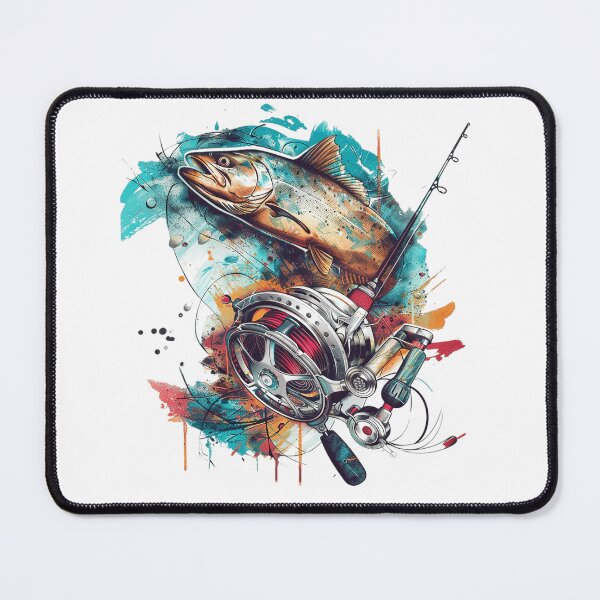 Item preview, Retro Fly Fishing Reel Splatter designed and sold by Yeye´s Shop.