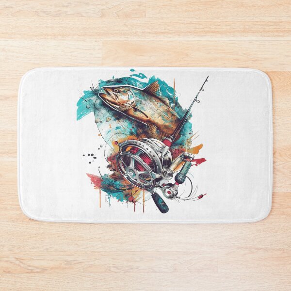 Item preview, Retro Fly Fishing Reel Splatter designed and sold by Yeye´s Shop.