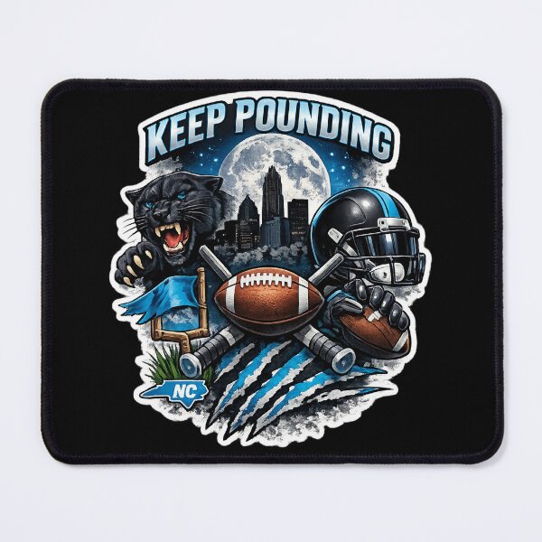 Item preview, Carolina Football Panther Fan Design Blue Black Night Game Skyline Sports Graphic Tee designed and sold by GarnerSupplyCo.