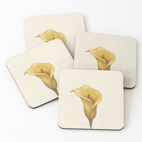 Item preview, Vintage style yellow calla lily designed and sold by Luz-Creativa.