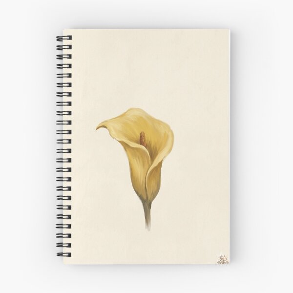 Item preview, Vintage style yellow calla lily designed and sold by Luz-Creativa.
