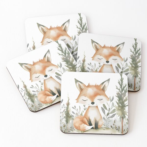 Item preview, Fox Nursery Art – Baby Woodland Room Decor designed and sold by WabiSabiSjak.