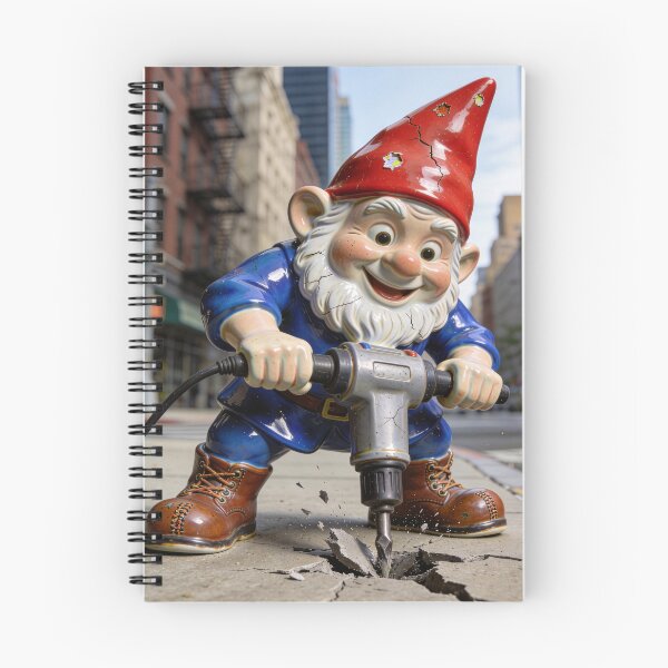 Item preview, Gnome Jackhammers a New York City Sidewalk designed and sold by Tridentulus.