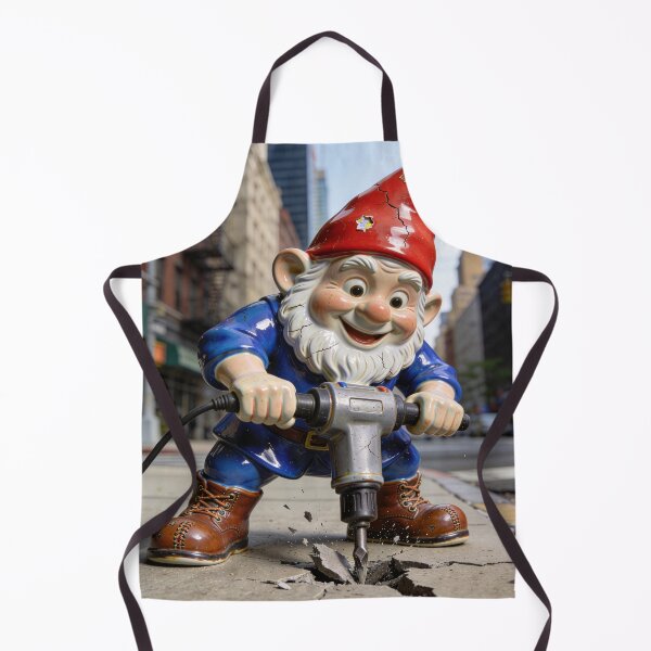 Item preview, Gnome Jackhammers a New York City Sidewalk designed and sold by Tridentulus.