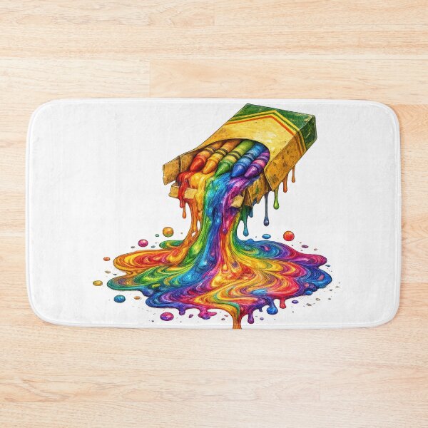 Item preview, Rainbow Crayon Paint Pour Explosion designed and sold by jgvisualarts.