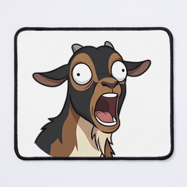 Item preview, Screaming Goat Cartoon Sticker - Rex Internal Screaming Meme designed and sold by BarnyardHyjinx.