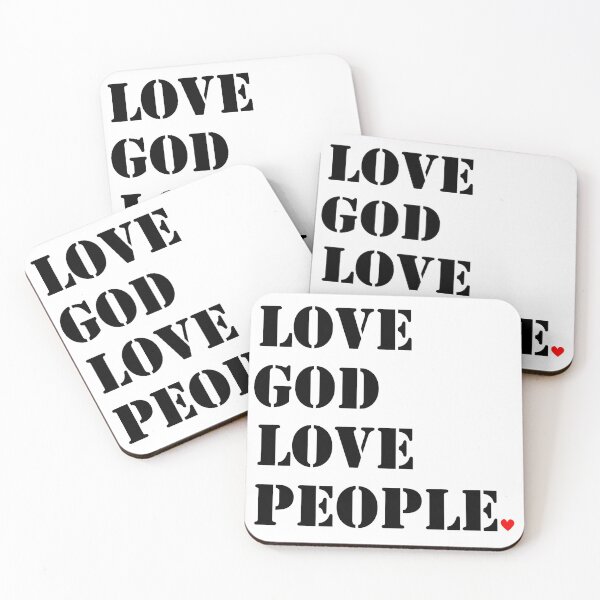 Item preview, Love God Love People Red Heart T-Shirts Hats designed and sold by Rolographics1.