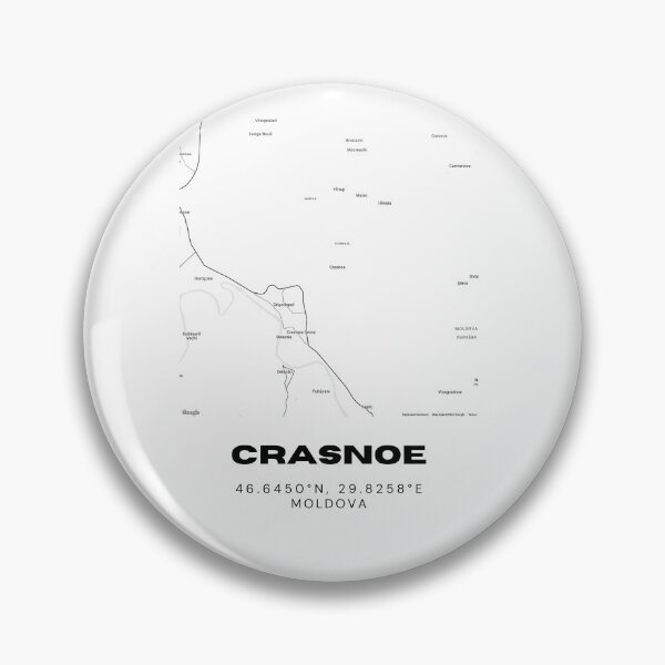 Item preview, Crasnoe Moldova Minimalist Map Poster | Clean Town Street Map Art designed and sold by RM-Journey.