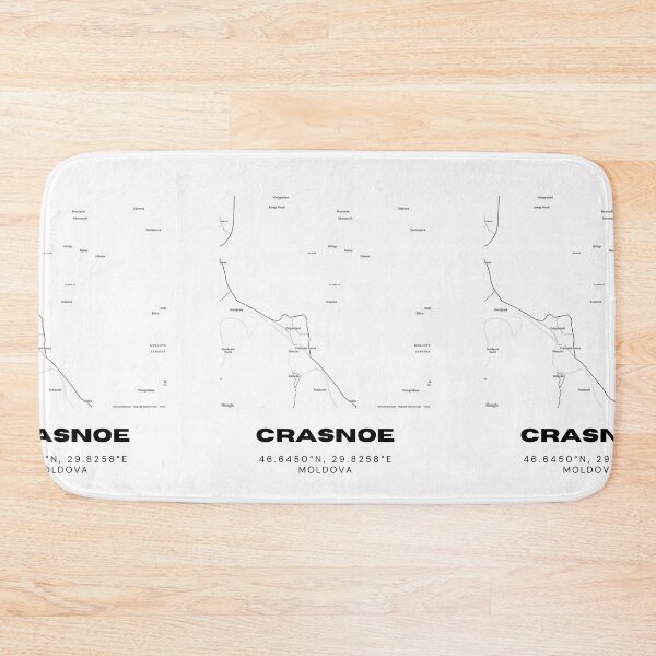 Item preview, Crasnoe Moldova Minimalist Map Poster | Clean Town Street Map Art designed and sold by RM-Journey.