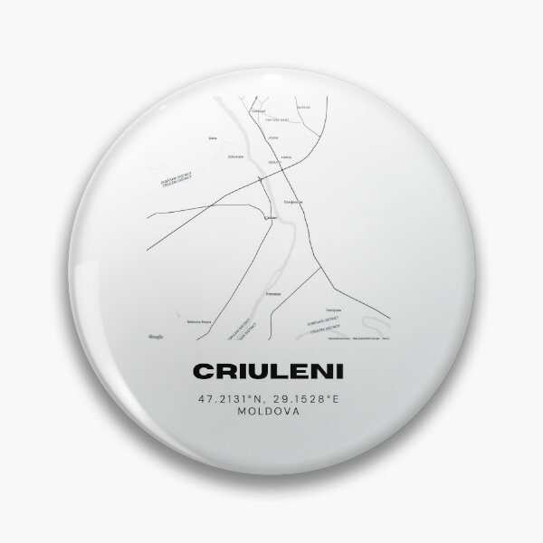 Item preview, Criuleni Moldova Minimalist Map Poster | Modern City Street Map Art designed and sold by RM-Journey.
