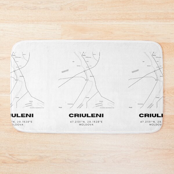 Item preview, Criuleni Moldova Minimalist Map Poster | Modern City Street Map Art designed and sold by RM-Journey.